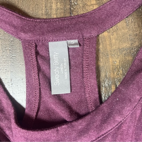 Sweaty Betty Holistic Dress, Jersey Maxi, Maroon Stretch Sleeveless, Size Small - Picture 4 of 10